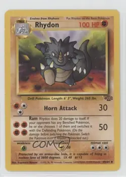 Rhydon Pokemon Jungle #45 1999 0d08 - Image 1