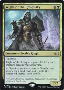 1x NM FOIL Wight of the Reliquary MTG MH3 SV - Image 1