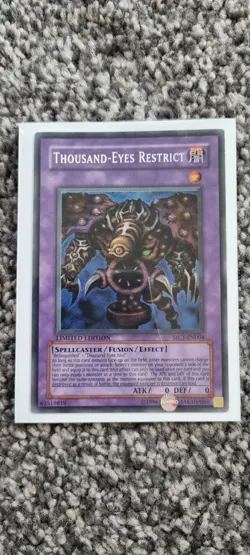 Thousand-Eyes Restrict - Yugioh TCC - Secret Rare - LP - Free UK P&P - Image 1