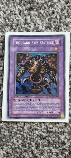 Thousand-Eyes Restrict - Yugioh TCC - Secret Rare - LP - Free UK P&P - Image 2
