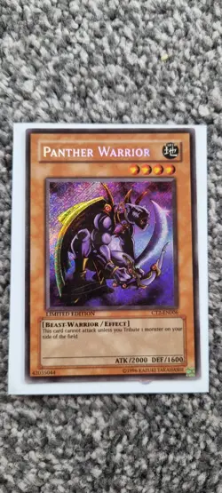 Panther Warrior - Yugioh TCC - Secret Rare - LP - Free UK P&P - Image 2