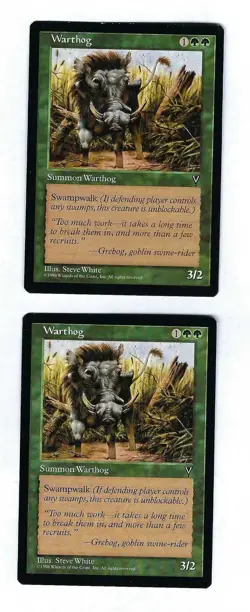 2x Wartlog - Vision - Magic The Gathering NM/M (Never Played) - Image 1