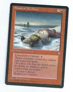Brand of Ill Omen - Ice Age - Magic The Gathering (Lightly Played) - Image 1