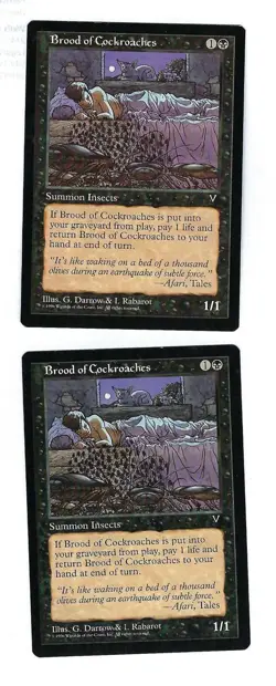 Brood of Cockroaches - Vision - Magic The Gathering NM/M (Never Played) - Image 1