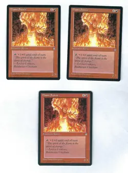 3x Flame Spirit - Ice Age - Magic The Gathering (Lightly Played) - Image 1