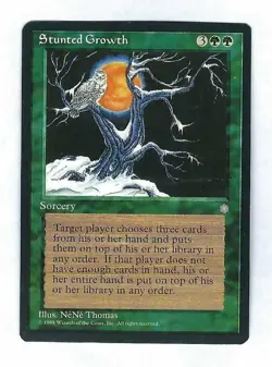 Stunted Growth - Ice Age - Magic The Gathering (Lightly Played) - Image 1