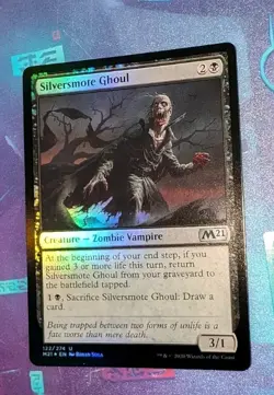 MTG *FOIL * M21 Core Set Uncommon SILVERSMOTE GHOUL NM - Image 1