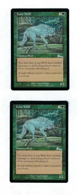 2x Lone Wolf - Urzas Legacy - Magic The Gathering NM/M (Never Played) - Image 1