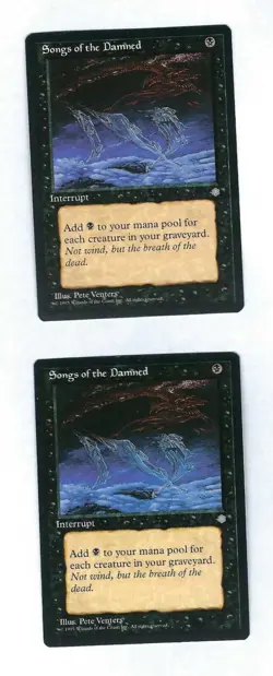 2x Songs of the Damned - Ice Age - Magic The Gathering - Image 1