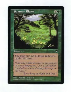 Summer Bloom - Vision - Magic The Gathering NM/M (Never Played) - Image 1