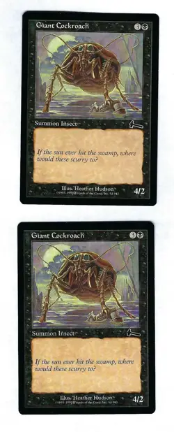 2x Giant Cockroach - Urzas Legacy - Magic The Gathering NM/M (Never Played) - Image 1