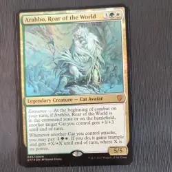 Arahbo Roar of the World Oversized *FOIL* Commander 2017 MTG - Image 1