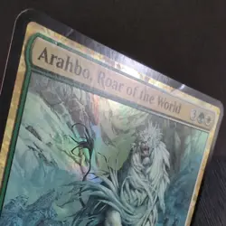 Arahbo Roar of the World Oversized *FOIL* Commander 2017 MTG - Image 3