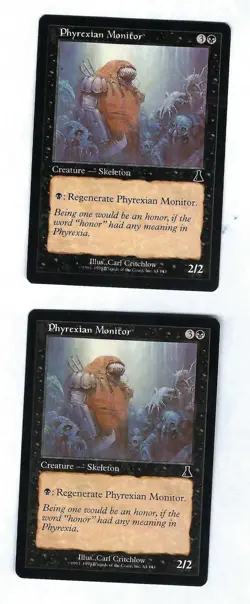 2x Phyrexian Monitor - Urza's Destiny - Magic The Gathering NM/M (Never Played) - Image 1