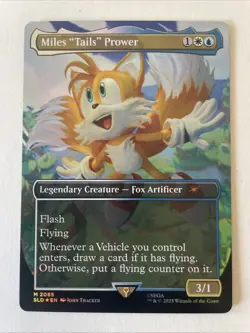 Miles "Tails" Prower ✨RAINBOW FOIL✨ Secret Lair x Sonic - Magic MTG - Image 1