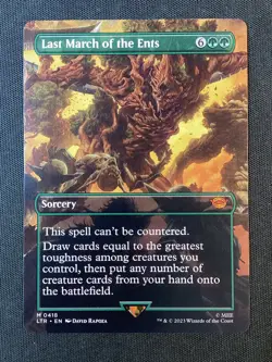 MTG Universes Beyond: LOTR #418 Last March of the Ents (Borderless) NM - Image 1