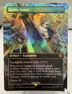 Buster Sword Final Fantasy Foil Borderless, Near Mint, Mythic Pack - Image 1