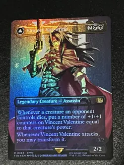 MTG Vincent Valentine (Borderless Foil) Final Fantasy 0383 FVII NM - Image 1