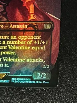 MTG Vincent Valentine (Borderless Foil) Final Fantasy 0383 FVII NM - Image 4