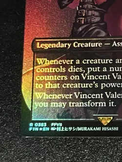 MTG Vincent Valentine (Borderless Foil) Final Fantasy 0383 FVII NM - Image 5