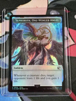 Sephiroth, One-Winged Angel | Robot Warrior - Emblem Token Foil - Final Fantasy - Image 1