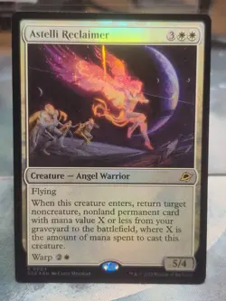 FOIL R 0004 Astelli Reclaimer Angel Warrior Edge of Eternities Rare EOE MTG Card - Image 1