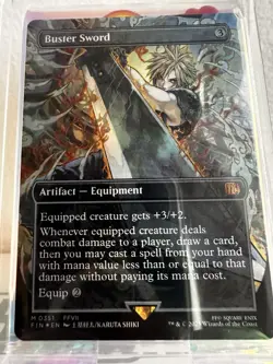Buster Sword (Borderless Foil) Final Fantasy - Image 1