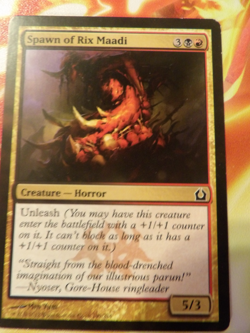 magic the gathering spawn of rix maadi 199/274 come with 4 random cards - Image 1