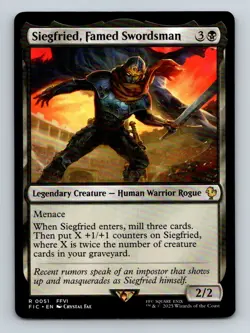 #51 Siegfried, Famed Swordsman 2025 Final Fantasy Commander * Rare - Image 1