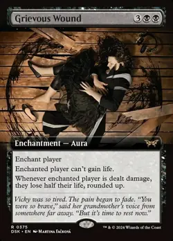 4x Grevious Wound - Extended Art - Duskmourn - NM - MtG - Image 1