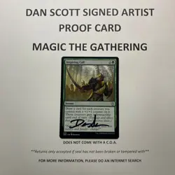 Inspiring Call Signed By Dan Scott MTG Artist Proof - Image 5