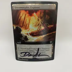 Terramorphic Expanse Card Signed By Dan Scott MTG Artist Proof - Image 1