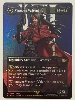 Vincent Valentine Borderless Foil - Final Fantasy MTG - Image 1