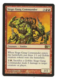 MTG 4X ** SIEGE-GANG COMMANDER ** X4 Magic M10 - Image 1