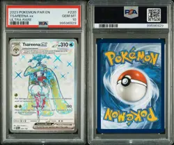 PSA 10 GEM MINT Tsareena ex 220/182 S&V Paradox Rift FA Ultra Rare Holo Pokemon - Image 3