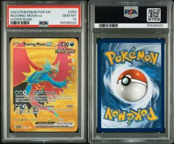 PSA 10 GEM MINT Roaring Moon ex 262/182 S&V Paradox Rift Hyper Rare Holo Pokemon - Image 3