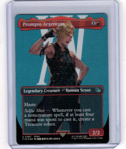MTG Final Fantasy Prompto Argentum (Borderless) Foil U 0387 - Image 1