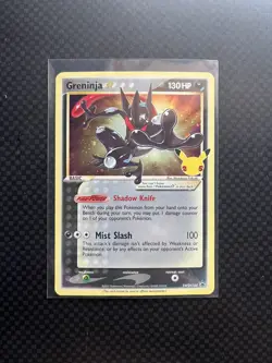 Pokemon TCG Celebrations Greninja Gold Star Promo 25th Anniversary SWSH144 - Image 1