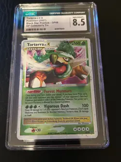 Grade CGC 8.5 - 2007 Pokemon D & P Torterra LV. X Black Star Promo-Holo #DP09 - Image 1