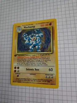 Pokemon TCG Machamp Base Set 8/102 Holo 1st Edition Holo Rare - Image 2