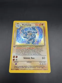 Pokemon TCG Machamp Base Set 8/102 Holo 1st Edition Holo Rare - Image 2