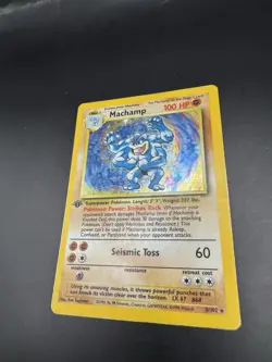 Pokemon TCG Machamp Base Set 8/102 Holo 1st Edition Holo Rare - Image 3