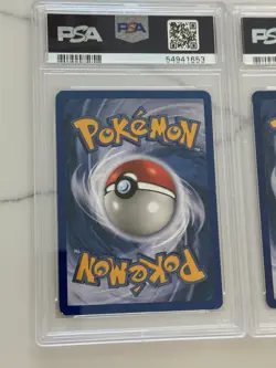 Pokemon Fossil Lapras Holo PSA 7 NM & Base 2 Poliwrath Holo PSA 7 NM - Image 5