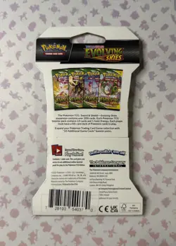 2021 Pokemon SWSH Evolving Skies Sleeved Booster Pack Umbreon Art (3/4) - Image 2