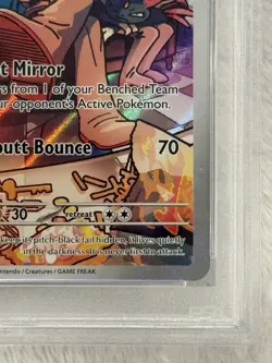 2025 POKEMON SVP EN-SV BLACK STAR PROMO #203 TEAM ROCKET'S WOBBUFFET PSA 9 - Image 3
