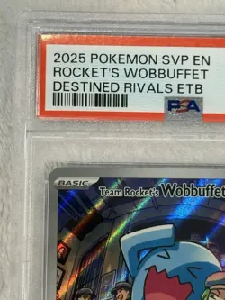 2025 POKEMON SVP EN-SV BLACK STAR PROMO #203 TEAM ROCKET'S WOBBUFFET PSA 9 - Image 5