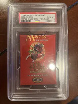 PSA 10 MTG Magic the Gathering Portal Three Kingdoms P3K Booster Pack English - Image 1