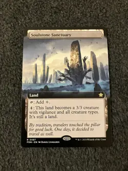 Magic The Gathering MTG - Soulstone Sanctuary (Extended Art) - FDN - Image 1