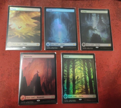 MTG BASIC LANDS FOIL SET - TERRE BASE - JUDGE ACADEMY 2023 PROMO - MAGIC - Image 1