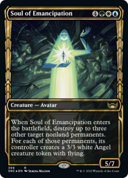 Soul of Emancipation (Showcase 399 Gilded) FOIL Streets of New Capenna NM - Image 1